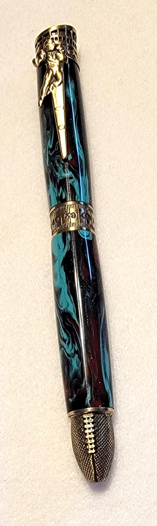 Kracken Colored Foot Ball Pen Cigar Style